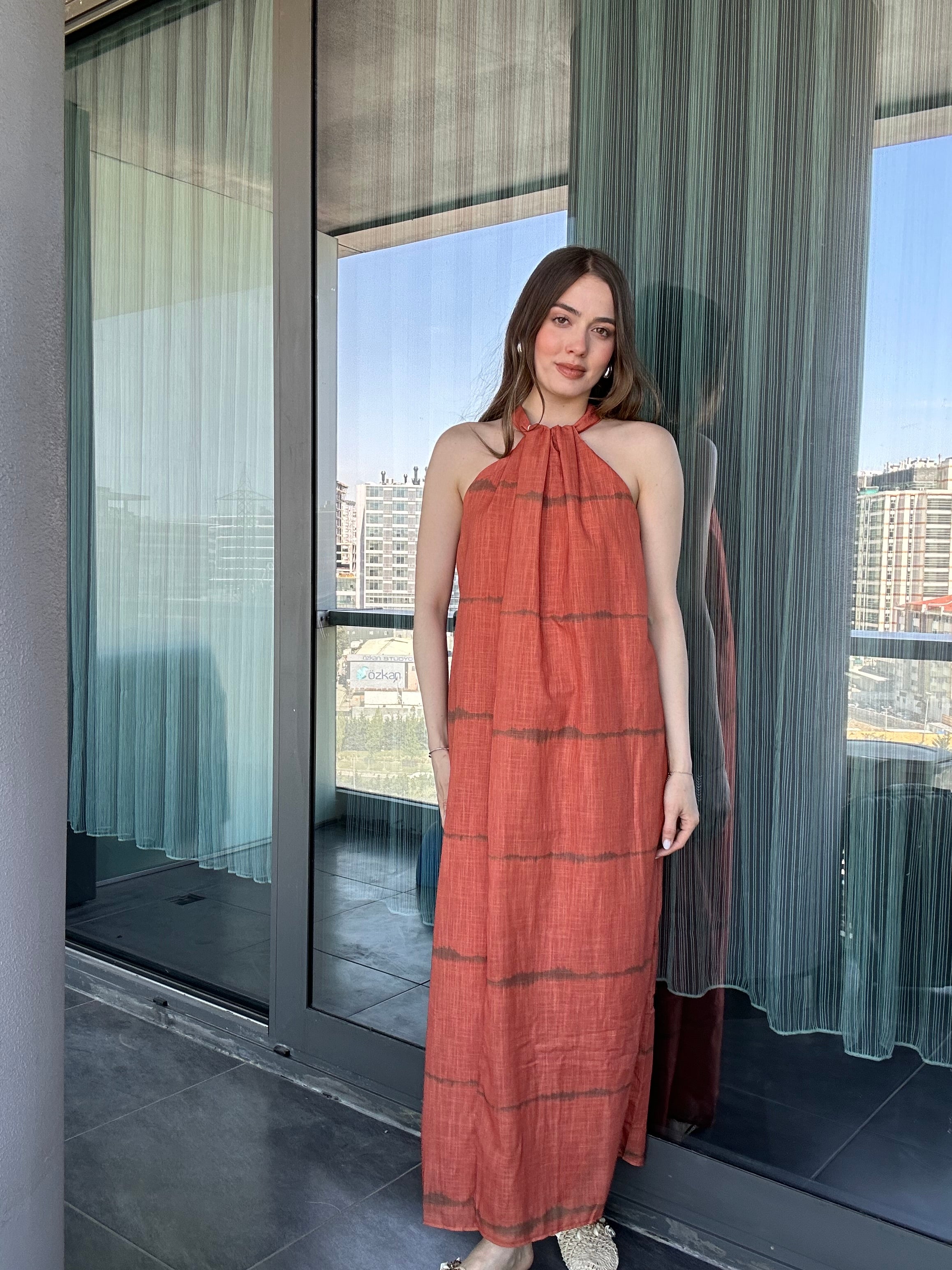 Aec Privé Kadın Lenessa Keten Elbise