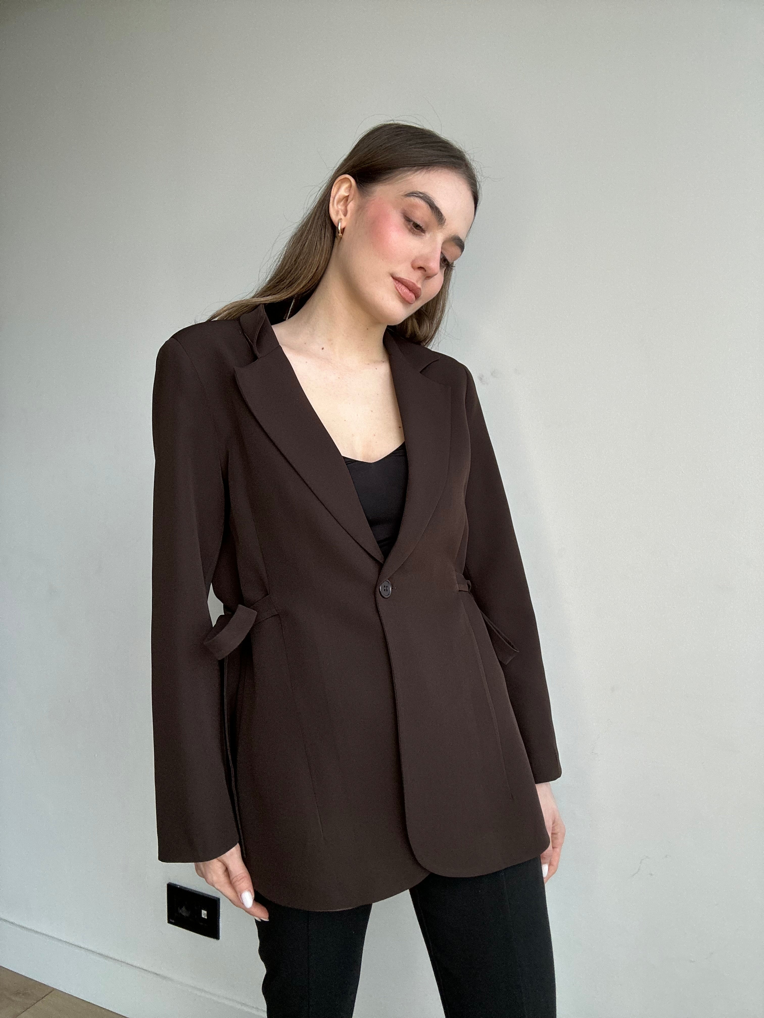 Aec Prive Women's Premium Quality Stylish Jacket with a Slimming Waist