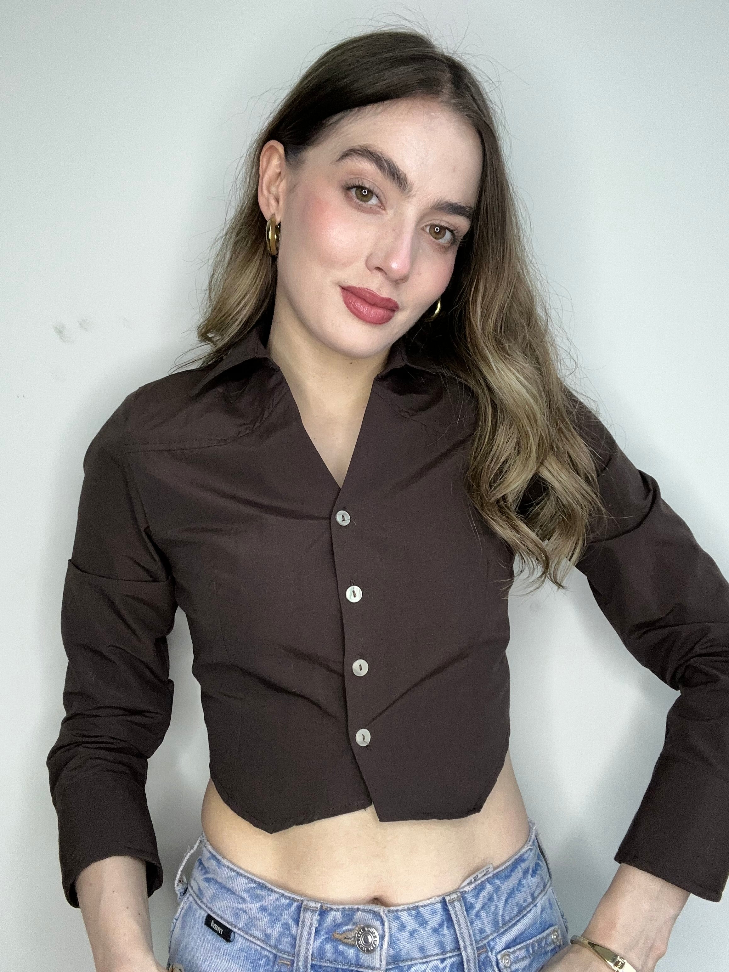 Aec Prive Kadın Pamuklu Slim Fit Gömlek- 78787