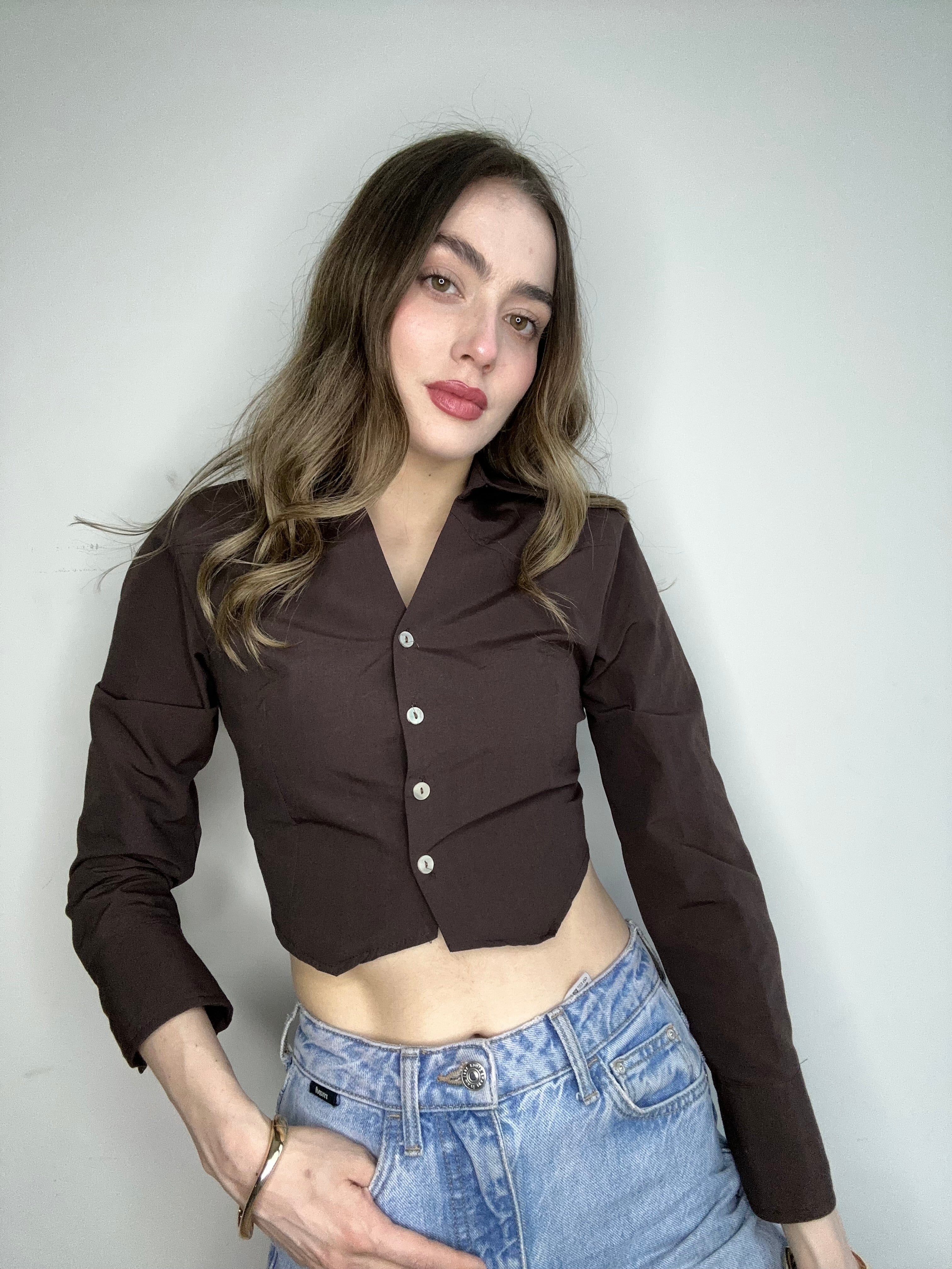 Aec Prive Kadın Pamuklu Slim Fit Gömlek- 78787