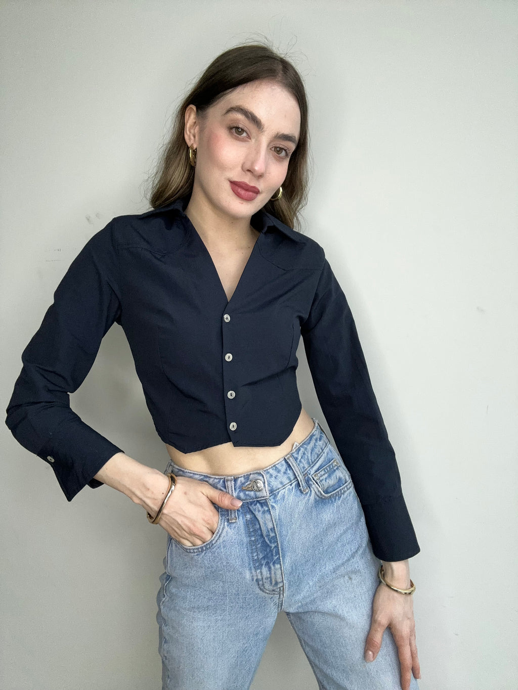 Aec Prive Kadın Pamuklu Slim Fit Gömlek- 78787