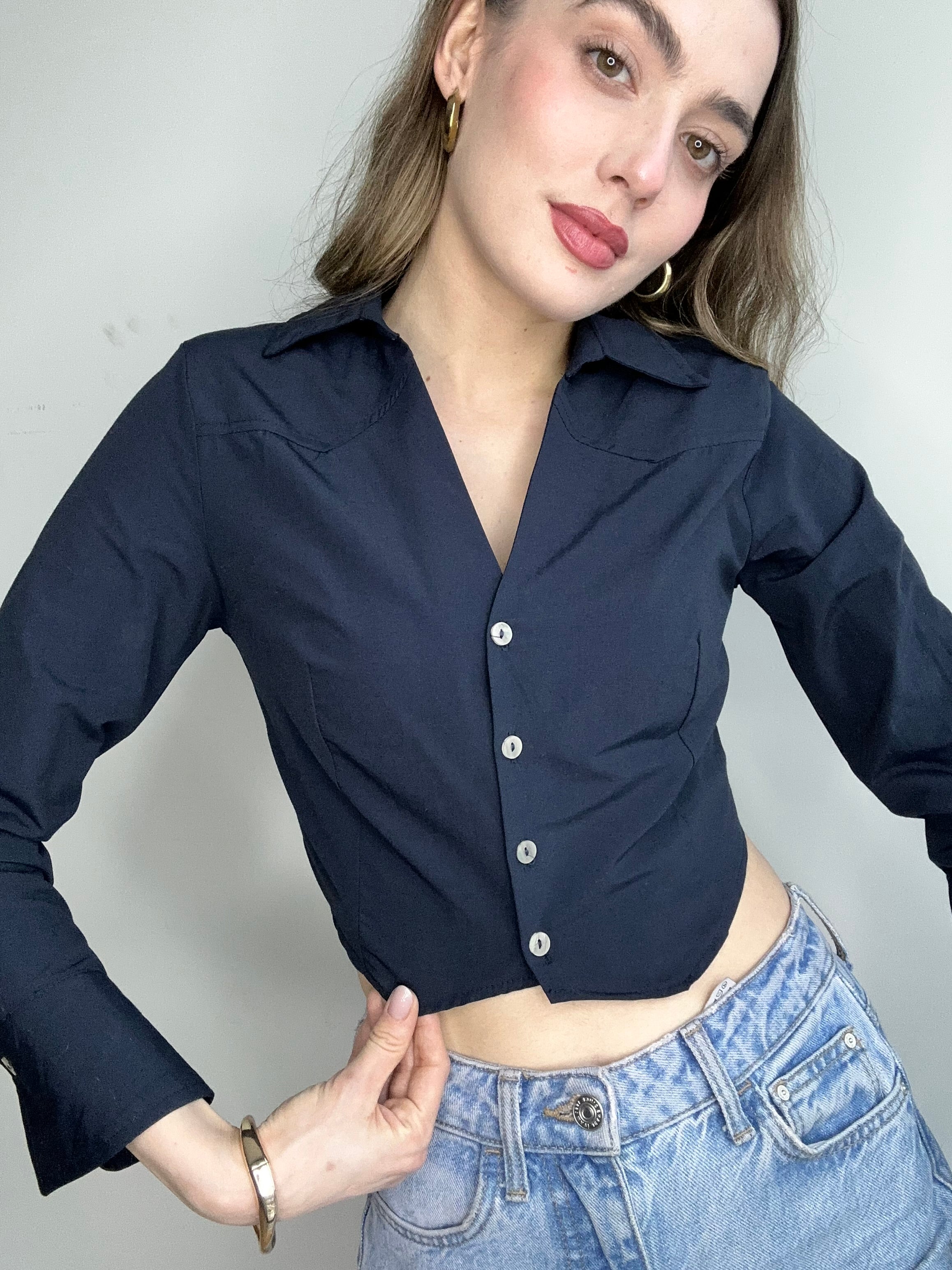 Aec Prive Kadın Pamuklu Slim Fit Gömlek- 78787