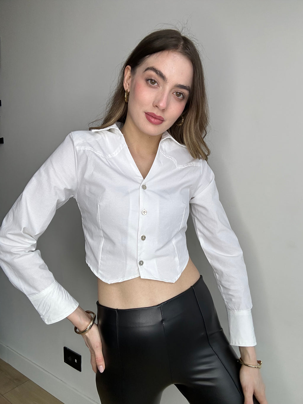 Aec Prive Kadın Pamuklu Slim Fit Gömlek- 78787