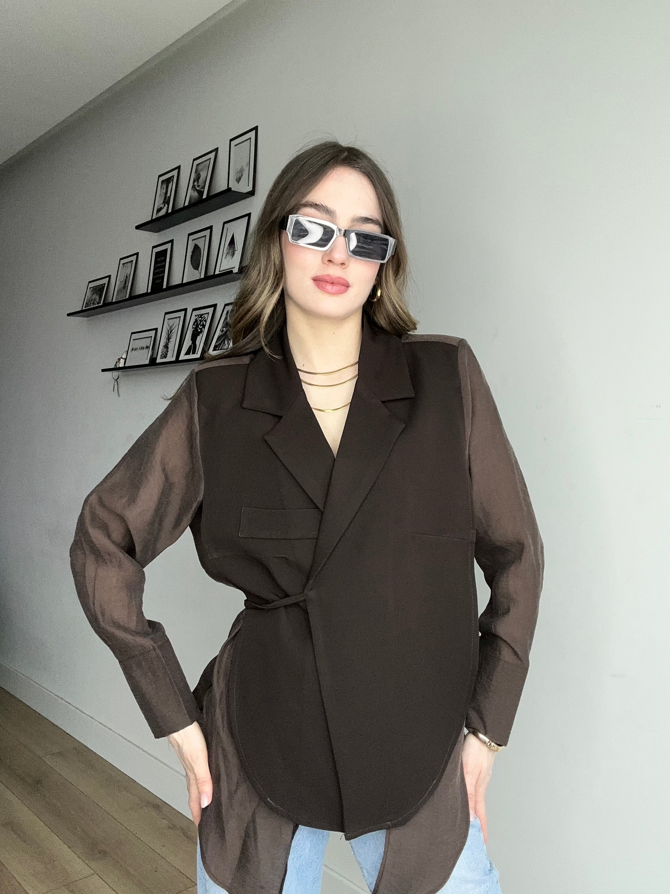 Aec Prive Women's Couture Tulle Detailed Special Design Jacket -56699 (Pre-order. Shipping date: 28.03.2026)