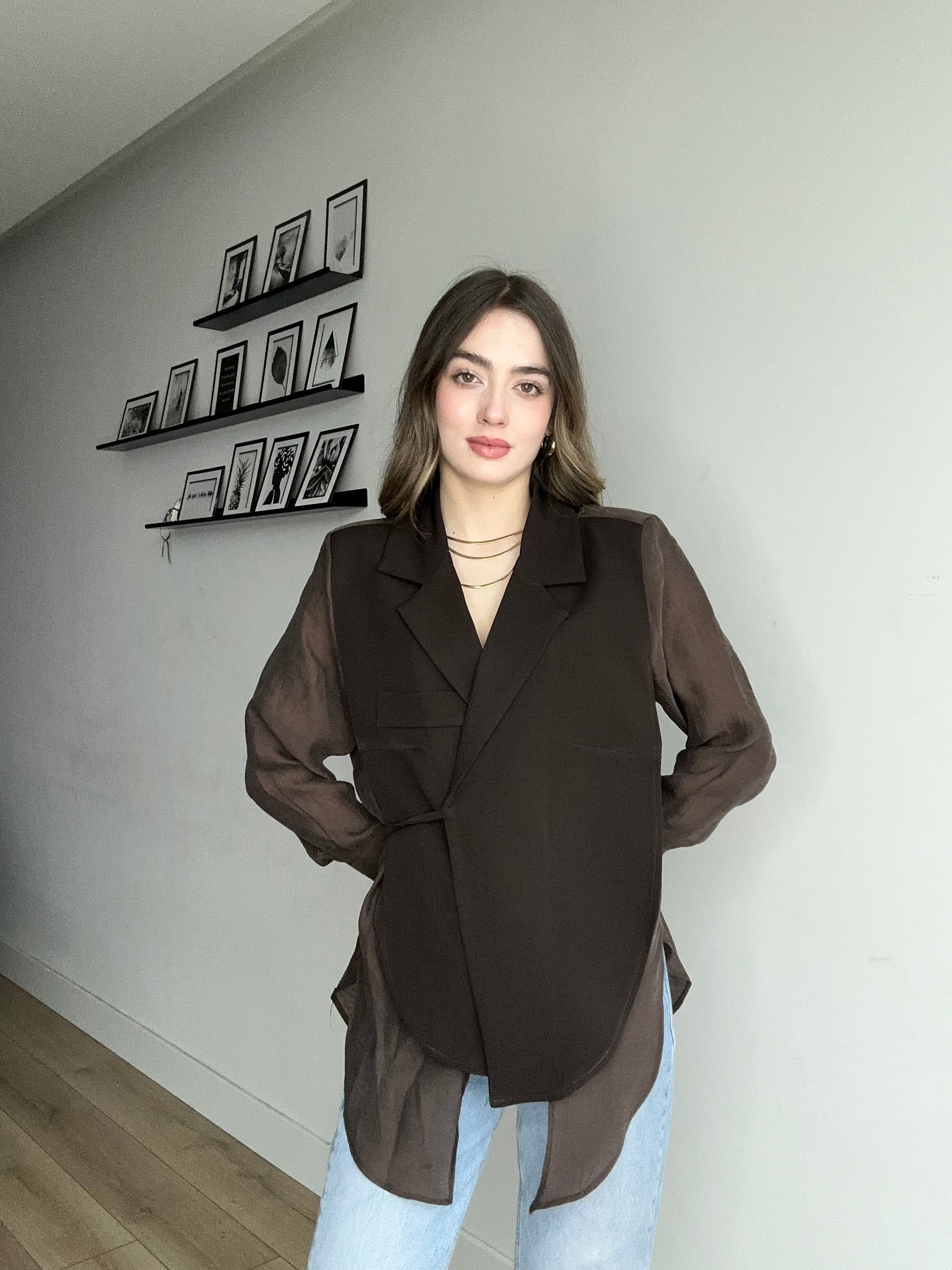 Aec Prive Women's Couture Tulle Detailed Special Design Jacket -56699 (Pre-order. Shipping date: 28.03.2026)