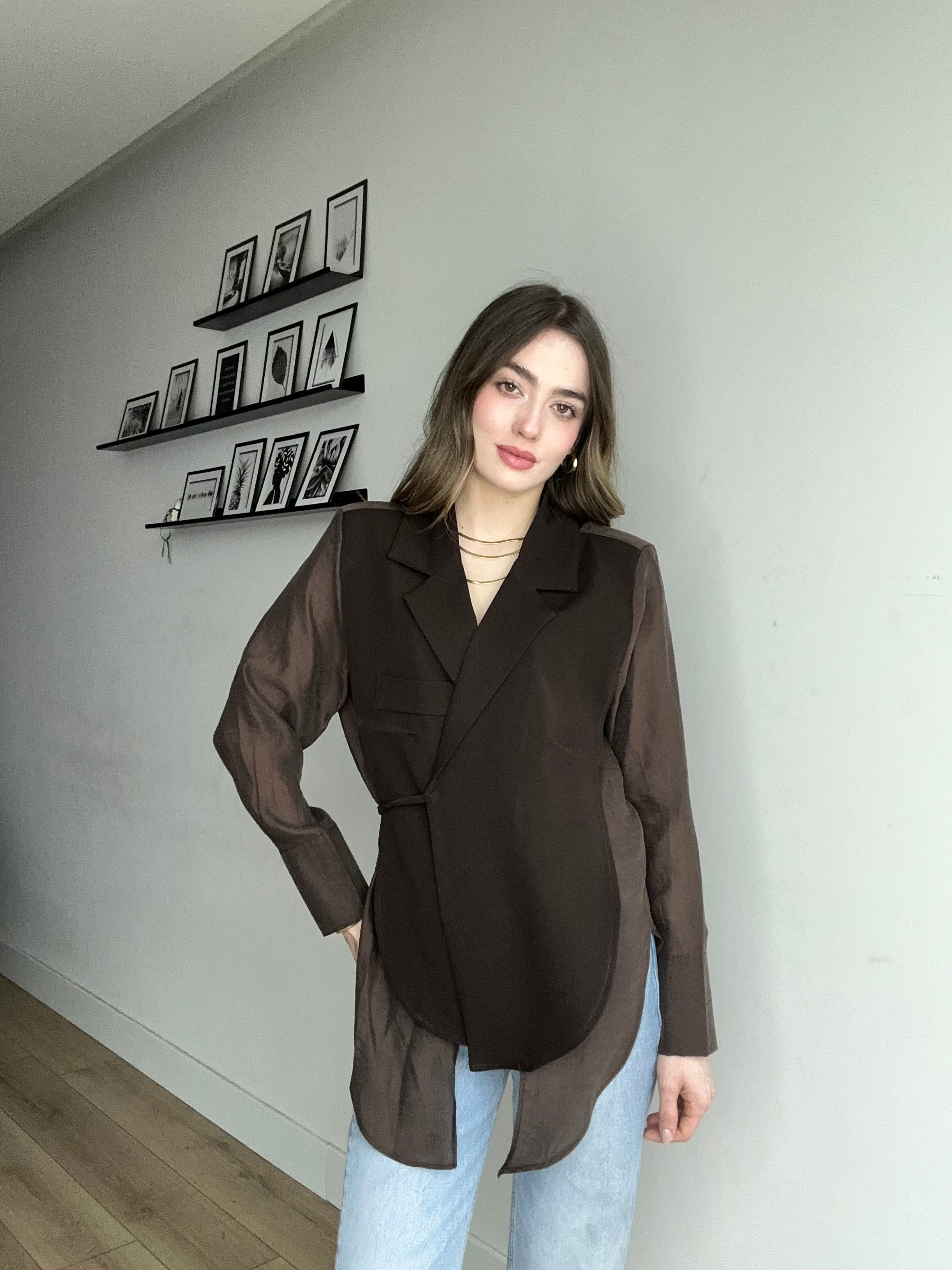 Aec Prive Women's Couture Tulle Detailed Special Design Jacket -56699 (Pre-order. Shipping date: 28.03.2026)