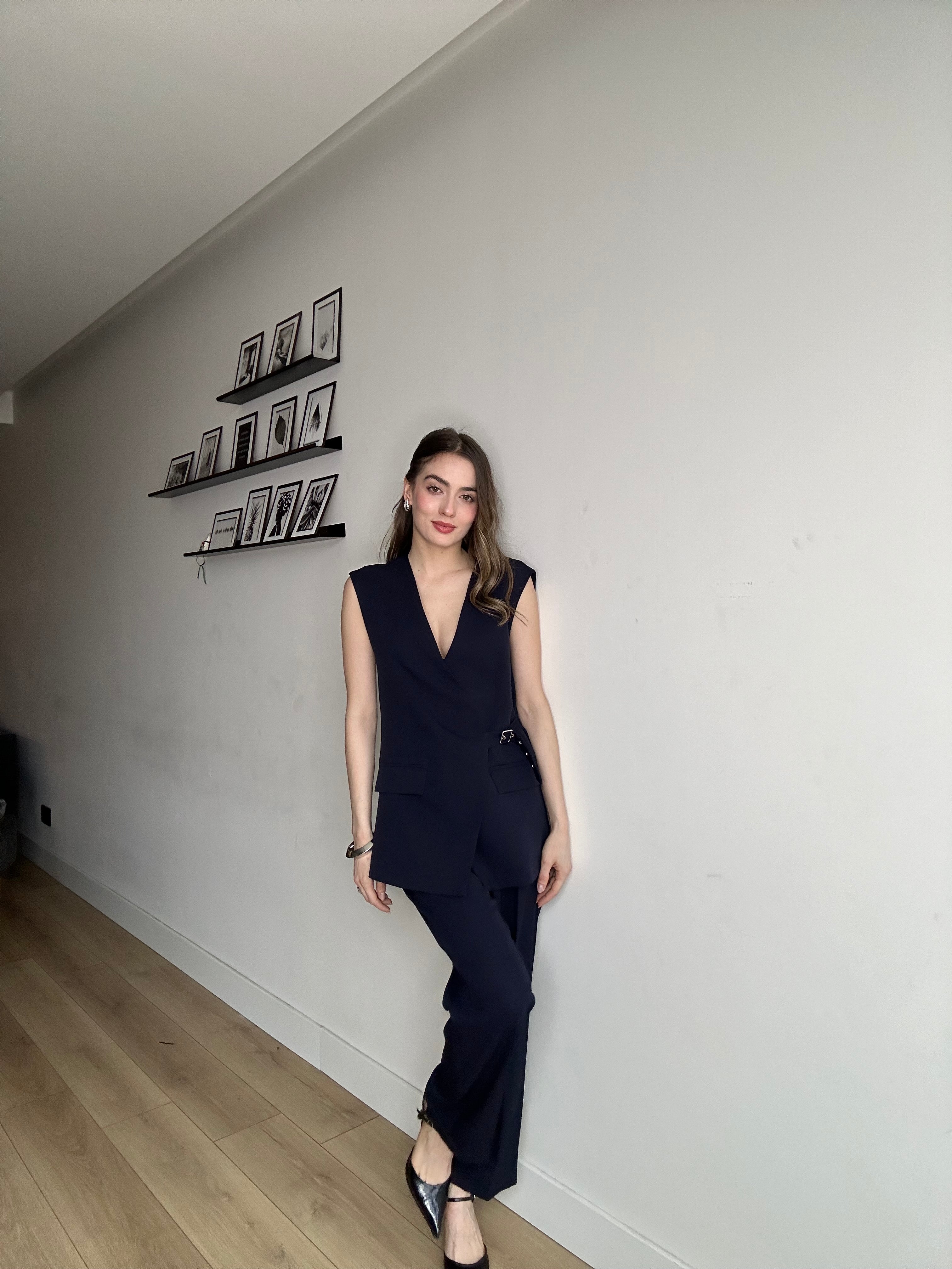 Aec Prive Lüx Tailored Kemer Detaylı Yelek Pantolon Takım - 8832