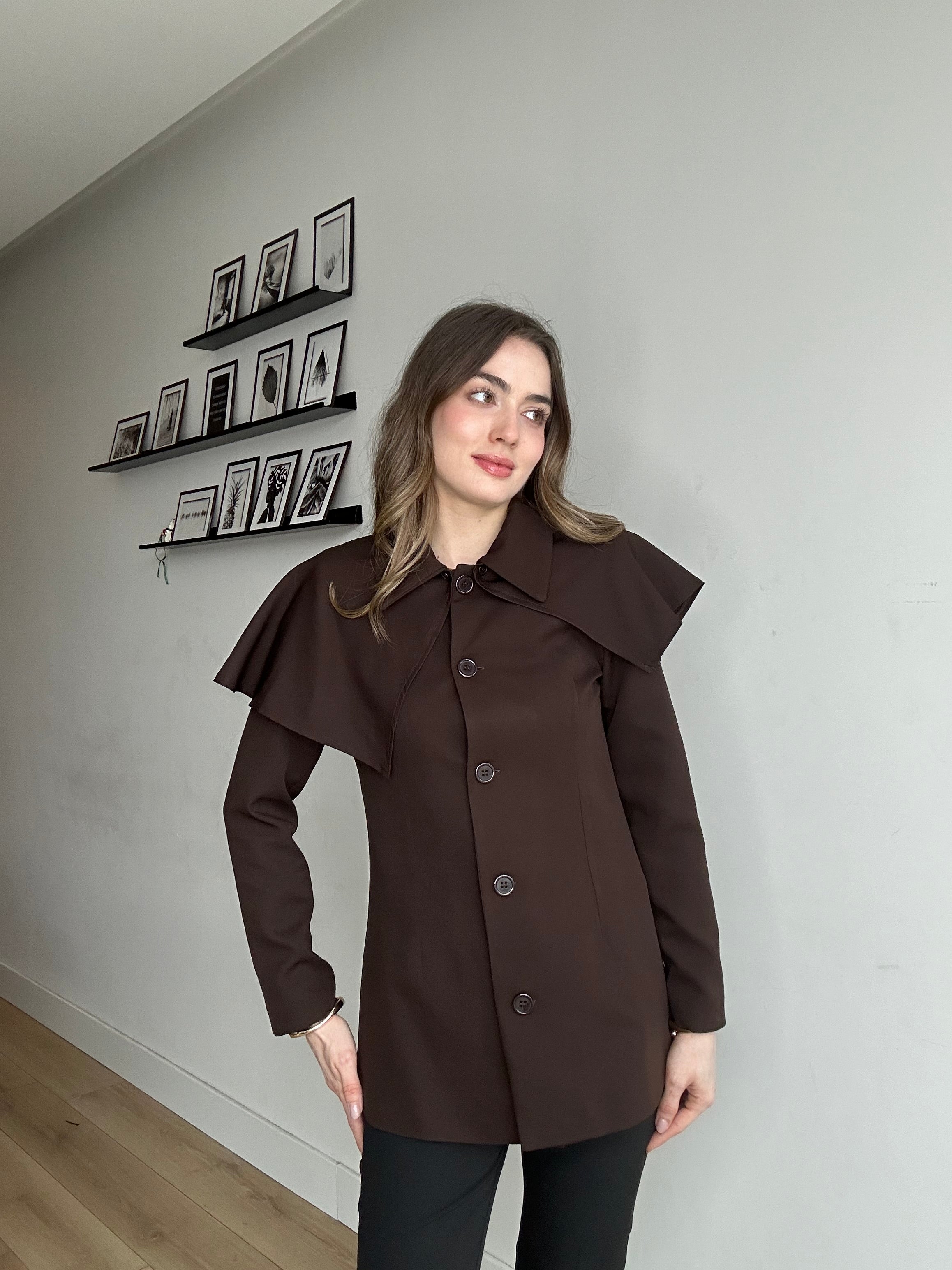 Aec Prive Women's Élan Cape Detail Trench Coat - 3223