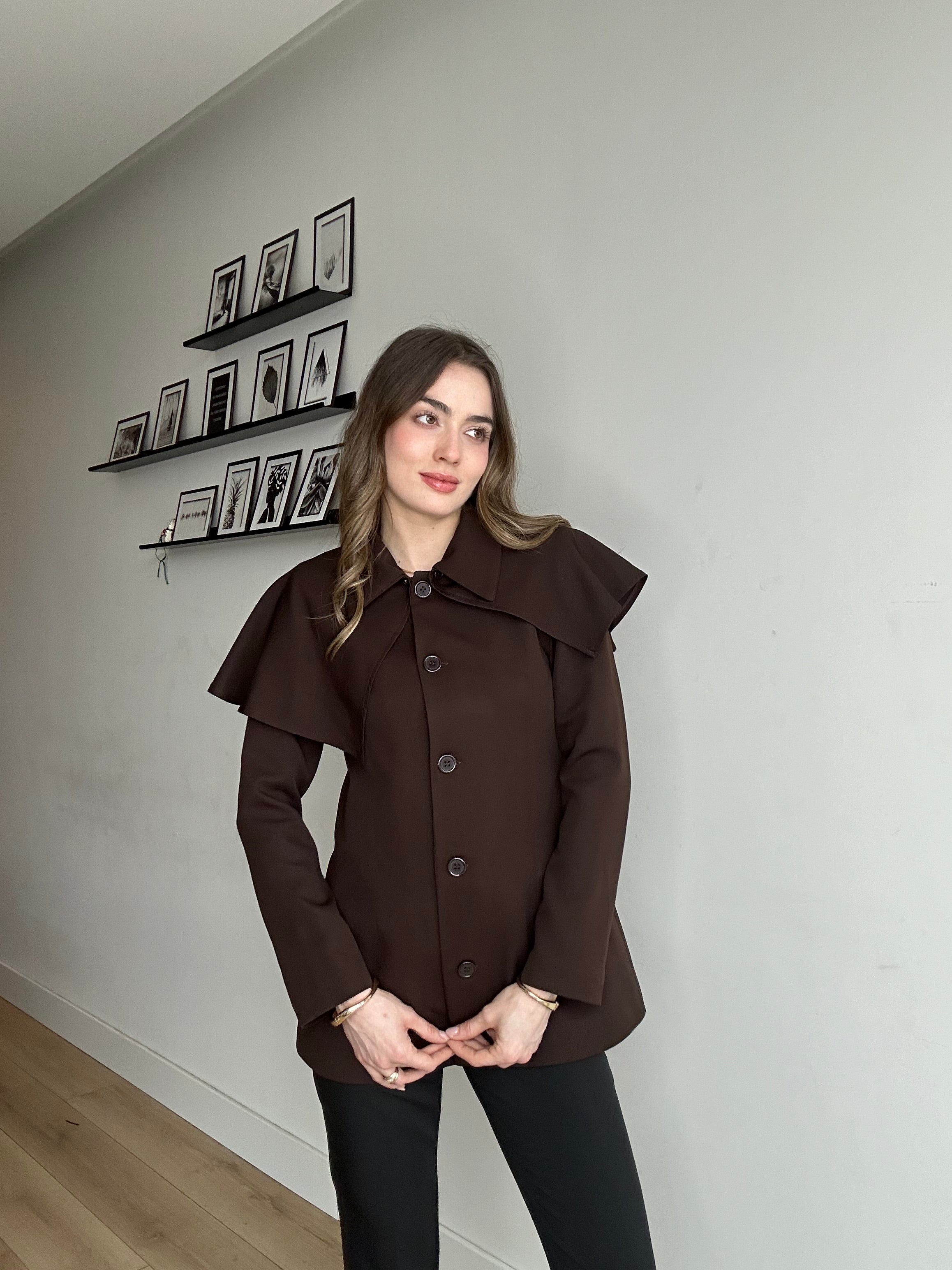 Aec Prive Women's Élan Cape Detail Trench Coat - 3223