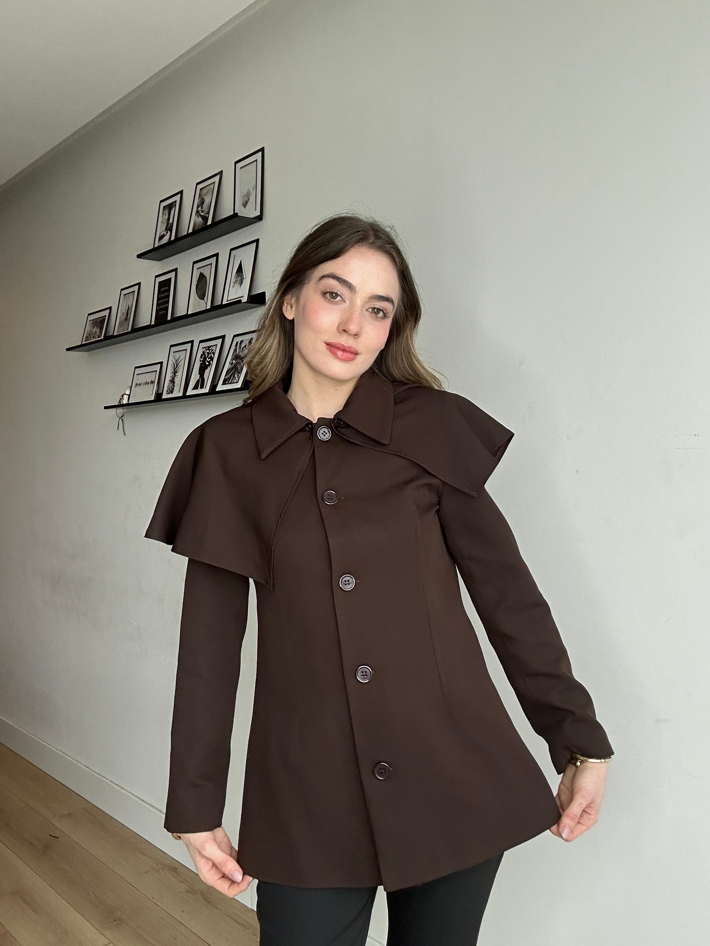 Aec Prive Women's Élan Cape Detail Trench Coat - 3223