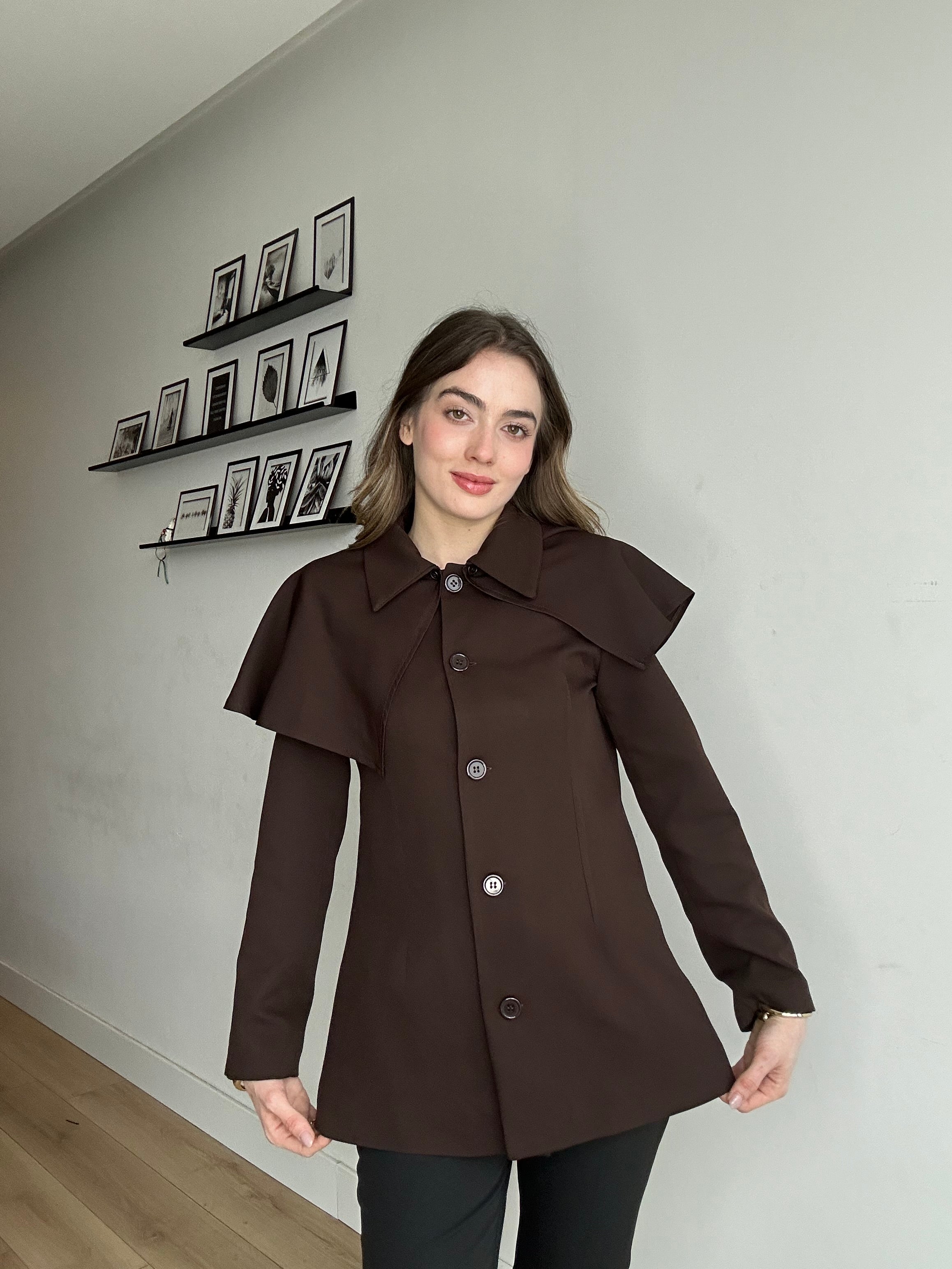 Aec Prive Women's Élan Cape Detail Trench Coat - 3223