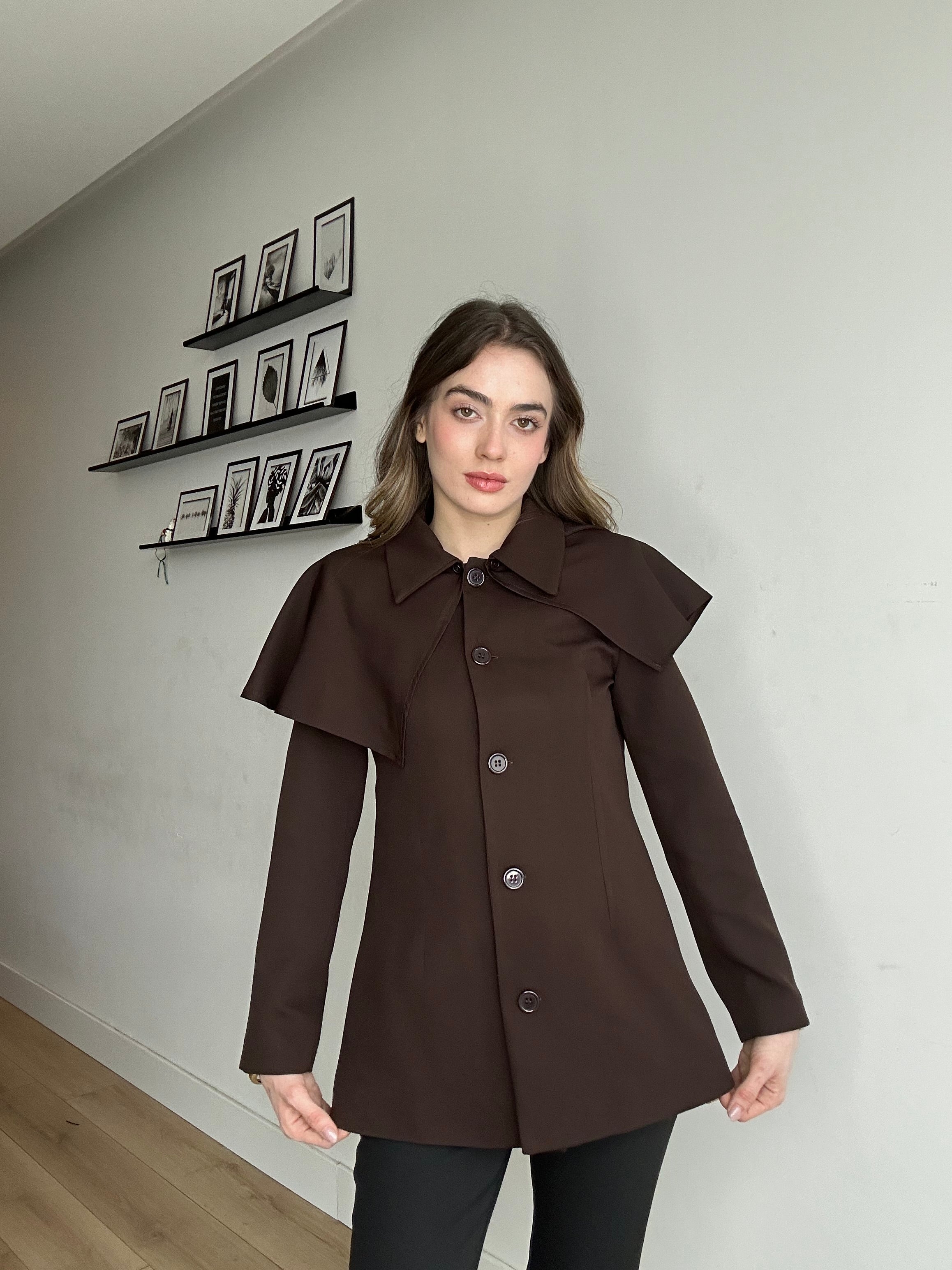 Aec Prive Women's Élan Cape Detail Trench Coat - 3223