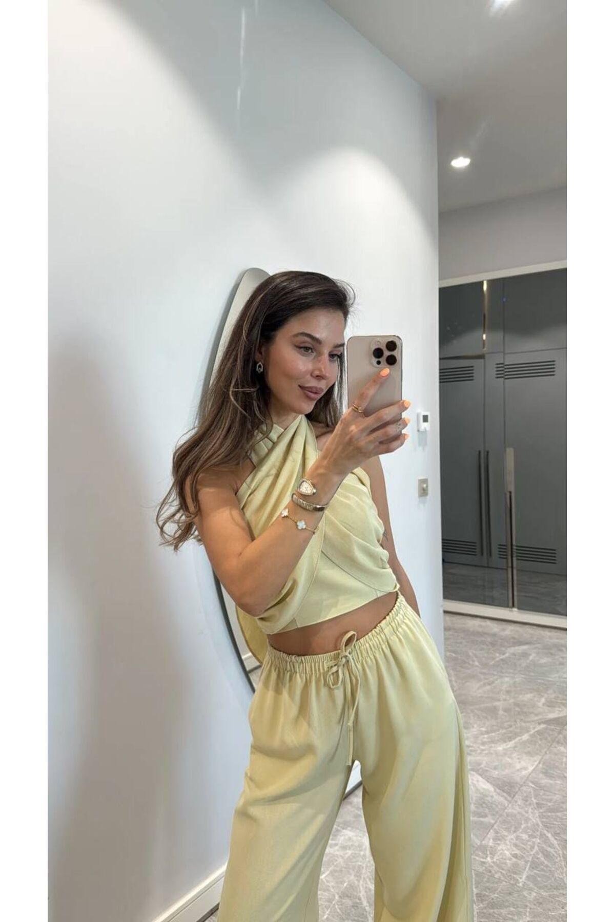 Aec Prive kadın pamuklu ikili takım, şık ve rahat tasarımıyla günlük kullanım için ideal