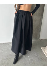 Aec Prive kadın pamuklu uzun etek, rahat kesim ve şık tasarımıyla günlük kullanım için ideal